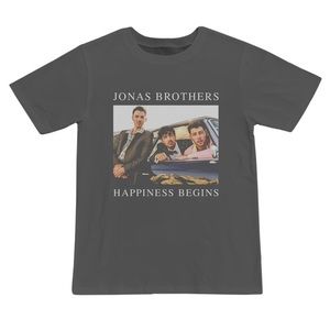 Jonas Brothers Gray Shirt Happiness Begins Merch S